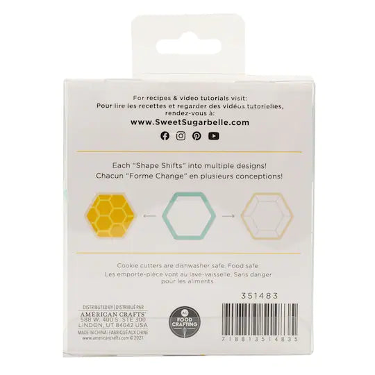 Cookie Cutters Sweet Sugerbelle Nested Hexagon 4 Piece