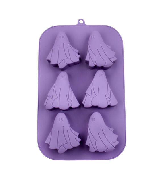 Halloween Ghost 6pc Silicone Ice Mold Candy Cupcakes