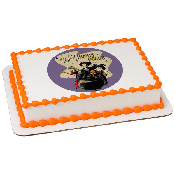 Hocus Pocus Edible Image Cake Topper Personalized Halloween