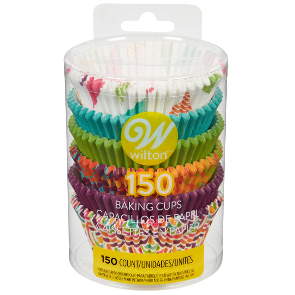 Wilton Assorted Colors and Patterns Cupcake Liners, 150-Count