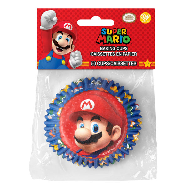 Wilton Super Mario by Nintendo Cupcake Liners, 50-Count