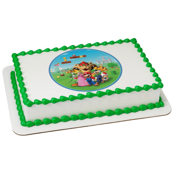 Nintendo Super Mario Edible Cake Image PhotoCake