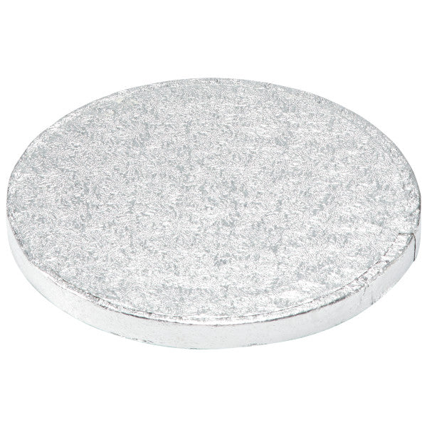 6" Round Silver Foil Cake Board Drum