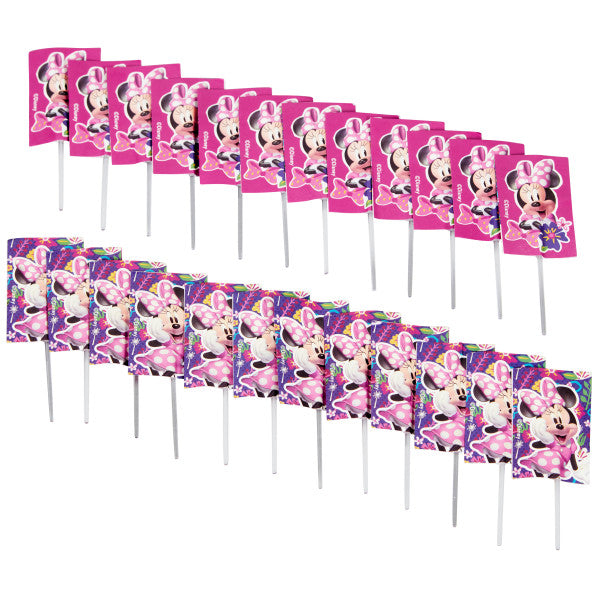 Wilton Disney Junior Minnie Mouse Cupcake Toppers, 24-Count