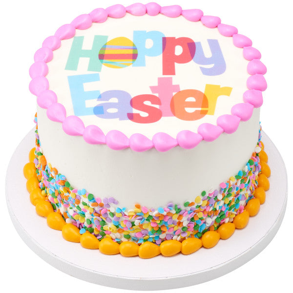 Hoppy Easter Bunny Edible Cake Image PhotoCake