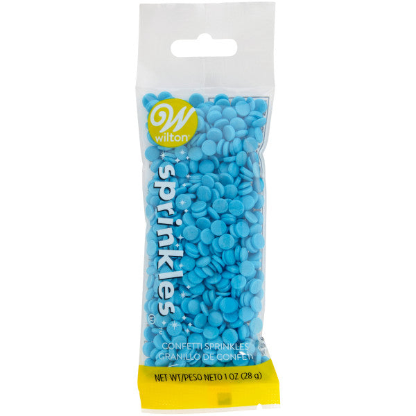 Wilton Blue Confetti Sprinkles, 1 oz.