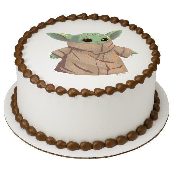 Star Wars The Mandalorian The Child Baby Yoda Edible Cake Image PhotoCake®