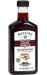 Watkins All Natural Original Gourmet Baking Vanilla, with Pure Vanilla Extract, 8 Fl Oz