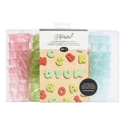 Cookie Cutters Sweet Sugerbelle Mini Alpha and Number Set 40 Piece