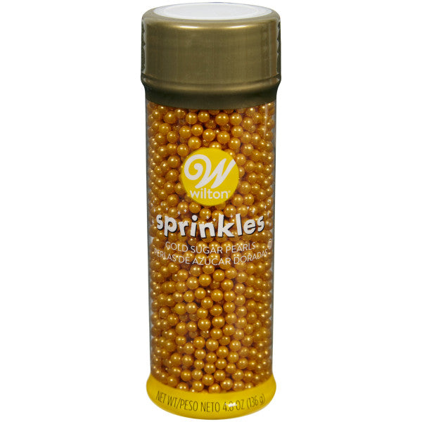 Wilton Gold Sugar Pearl Sprinkles, 4.8 oz.
