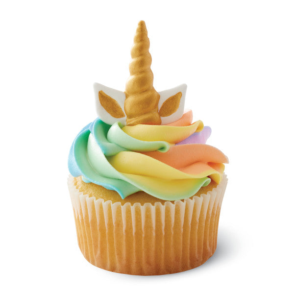 Wilton Unicorn Ears and Horn Icing Decorations, 0.88 oz.