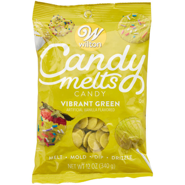 Wilton Candy Melts Vibrant Green Candy, 12 oz.