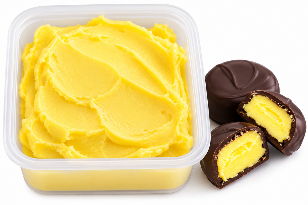 Burke Lemon Cream Candy Center 1 lb Tub – Ready-to-Use Lemon Filling for Homemade Chocolates and Candy Making