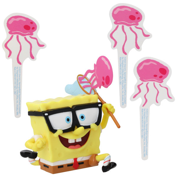 SpongeBob SquarePants Jellyfish Fields Cake Decorations Topper Set Kit