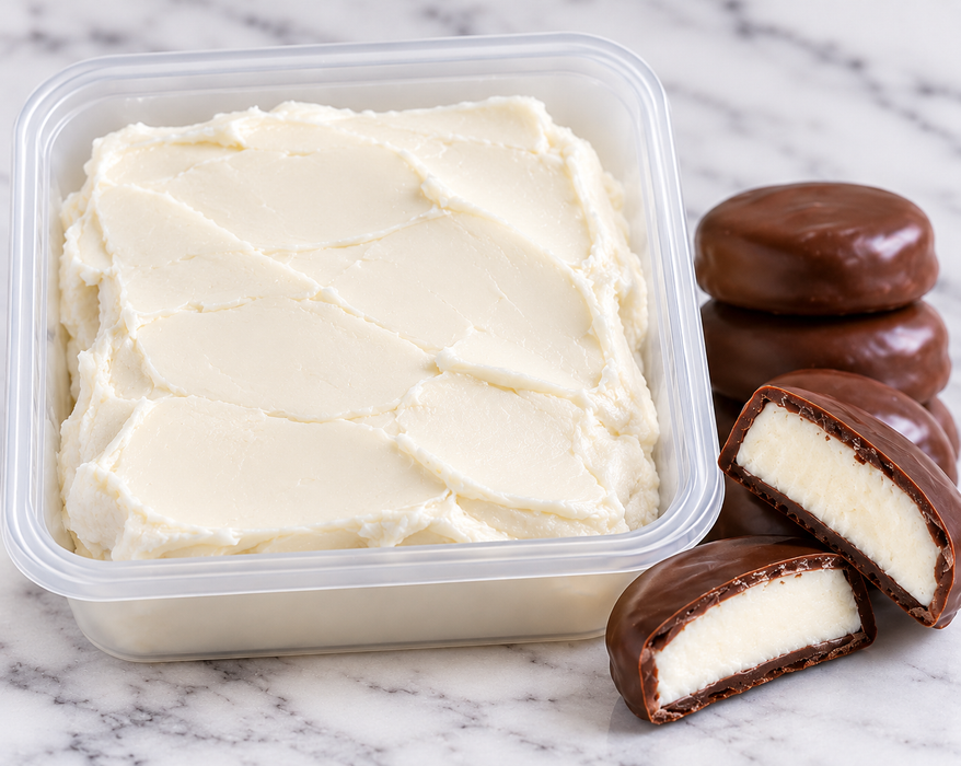 Burke Peppermint Cream Candy Center 1 lb – Ready-to-Use Chocolate Candy Filling for Dipping & Molds