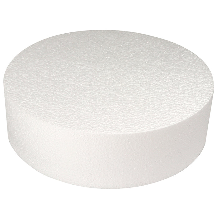 Round Styrofoam 6" x 3.5" Cake Form Dummy