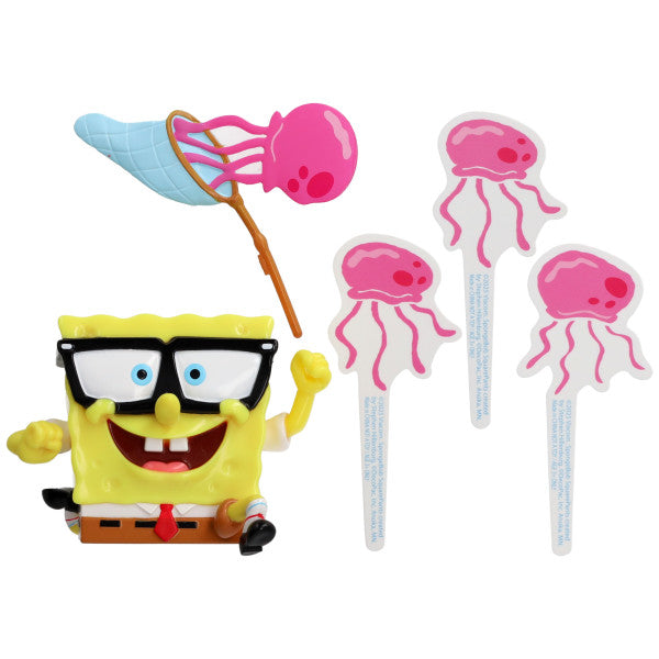 SpongeBob SquarePants Jellyfish Fields Cake Decorations Topper Set Kit