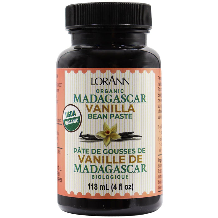 LorAnn Organic Madagascar Vanilla Bean Paste, 4 oz.