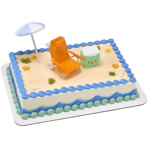 Better at the Beach Pool Party - Cake Topper Set by Decopac