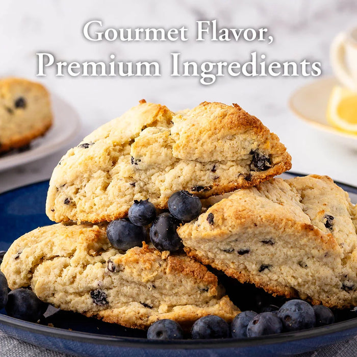 Ann Clark Lemon Blueberry Scone Mix – Gourmet Blueberry Lemon Baking Mix with Real Blueberries