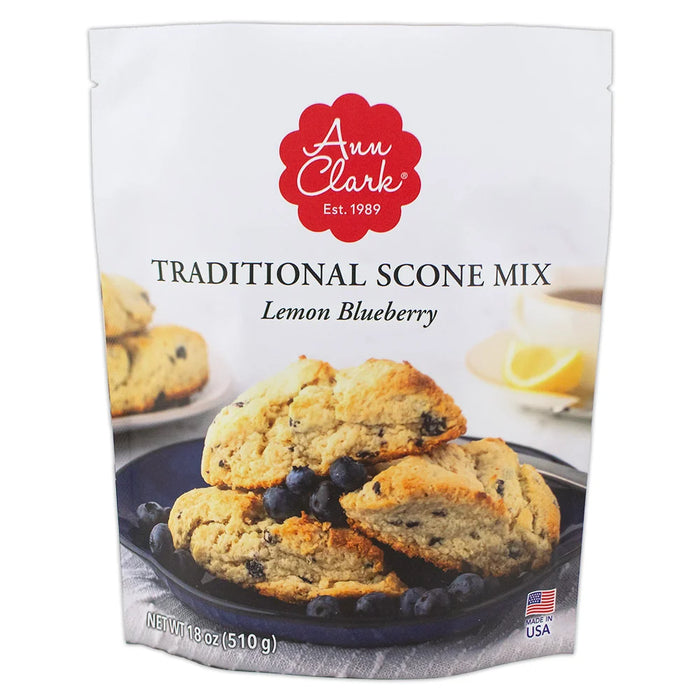 Ann Clark Lemon Blueberry Scone Mix – Gourmet Blueberry Lemon Baking Mix with Real Blueberries