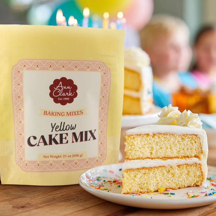 Ann Clark Yellow Cake Mix – Gourmet Vanilla Cake Baking Mix for Cakes & Cupcakes – Bakery-Quality Homemade Cake