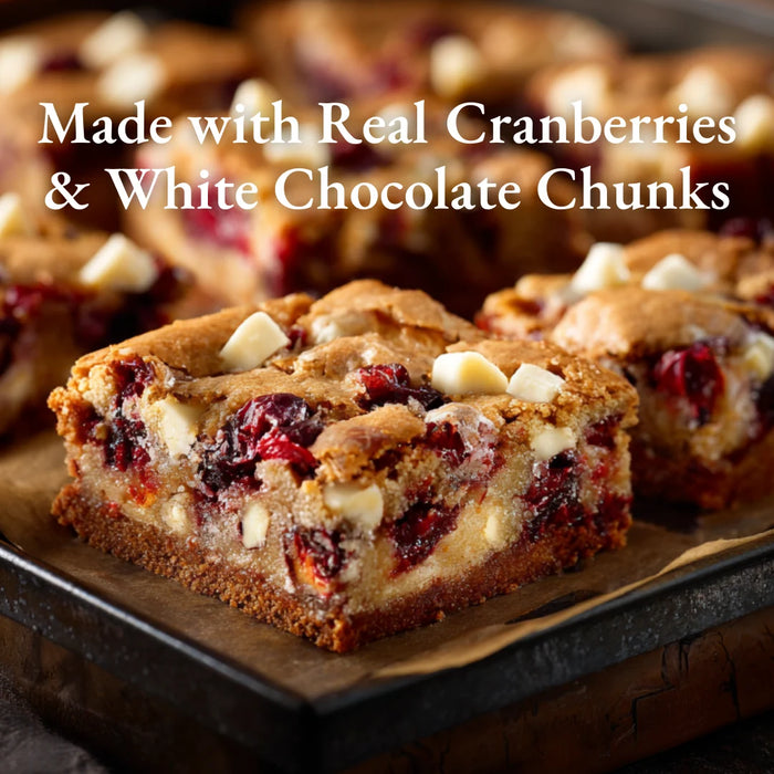 Ann Clark Cranberry White Chocolate Blondie Baking Mix – Gourmet Blondie Mix with Real Cranberries and White Chocolate