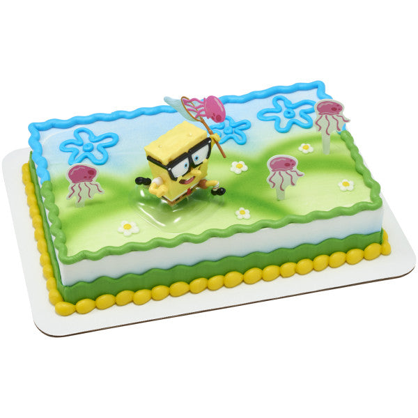 SpongeBob SquarePants Jellyfish Fields Cake Decorations Topper Set Kit