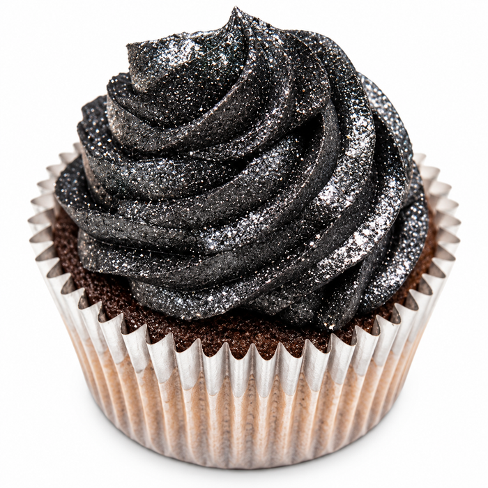 PME Black Edible Glitter Shimmer Spray for Cakes & Cupcakes 0.14 oz
