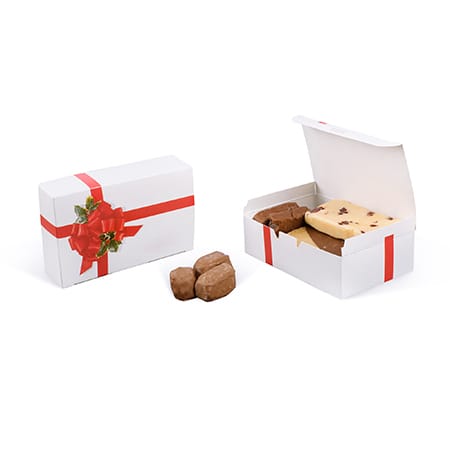 1 1/2 lb Ribbon & Holly Candy Box 1.5 pound