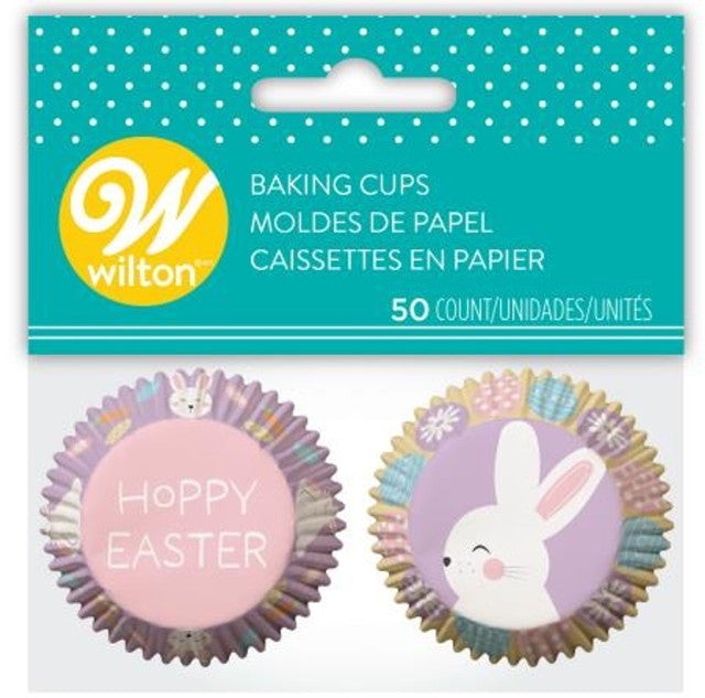 Wilton Hoppy Easter Bunny 50 ct Mini Baking Cups Cupcake Liners