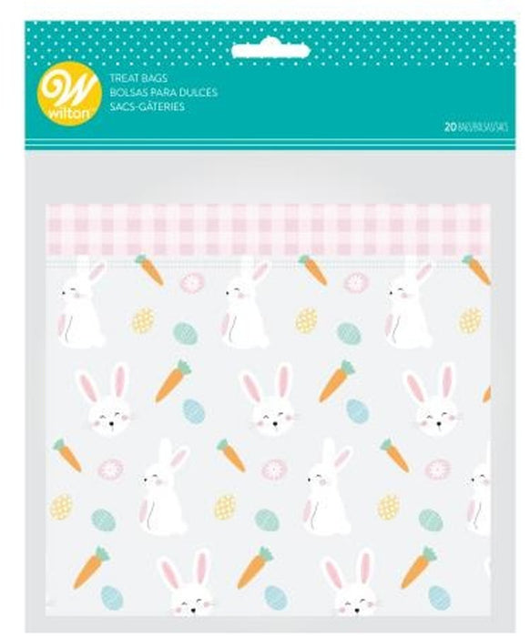Easter Bunny Carrot Egg Resealable 20 Ct Sandwich Treat Bags with Zipper