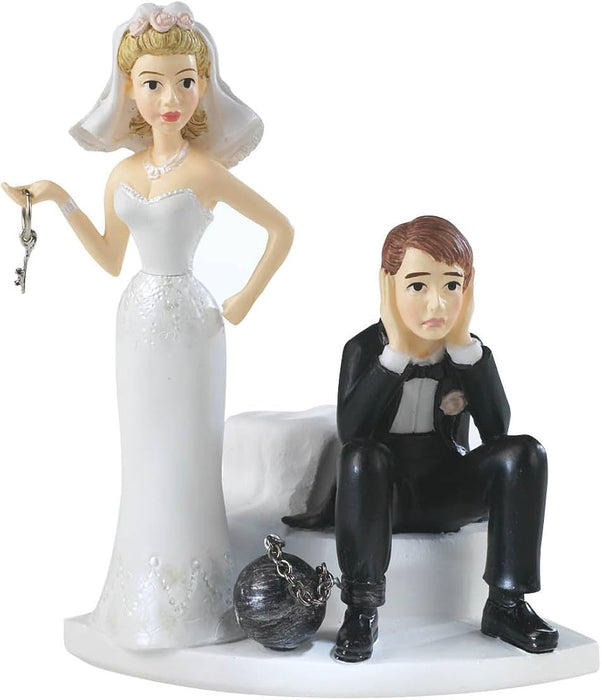 Wilton Ball and Chain Bride &amp; Groom Wedding Cake Topper – New in Package