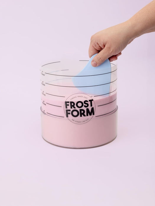 Frost Form - Starter + Kit (8 inch) 7-Piece Set for Perfectly Straight Cakes for Beginners and Pros Cake Decorating Kit