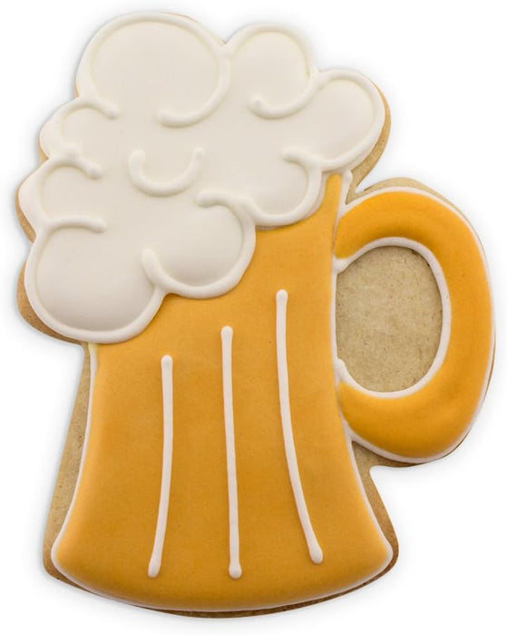 Ann Clark Beer Mug Stein with Foam Bubbles Cookie Cutter, 4.25"