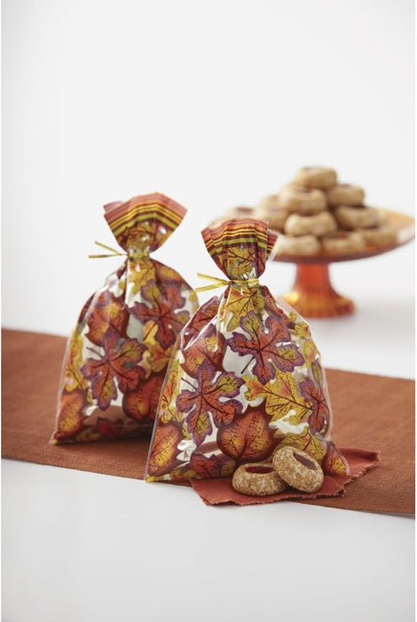 Wilton Fall Leaves Treat Bags 8-Count Foil