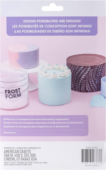 Frost Form - Starter + Kit (6 inch) 7-Piece Set for Perfectly Straight Cakes for Beginners and Pros Cake Decorating Kit