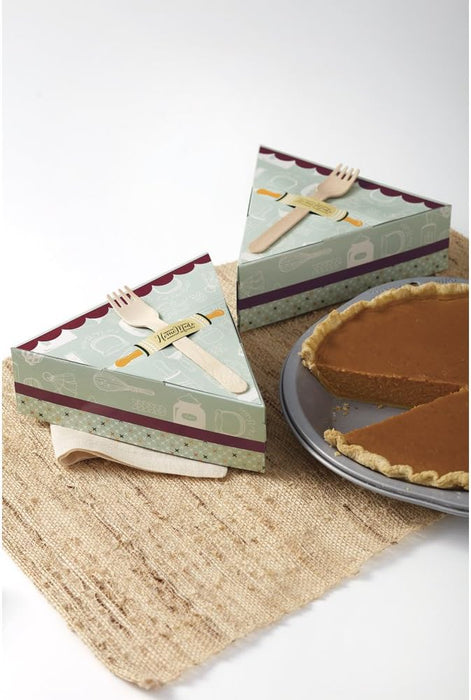 Wilton Pie Slice Gift Box, 6-Count with fork