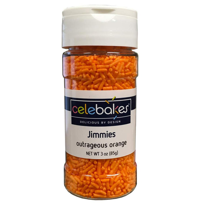 Celebakes By CK Products Outrageous Orange Jimmies, 3 oz.