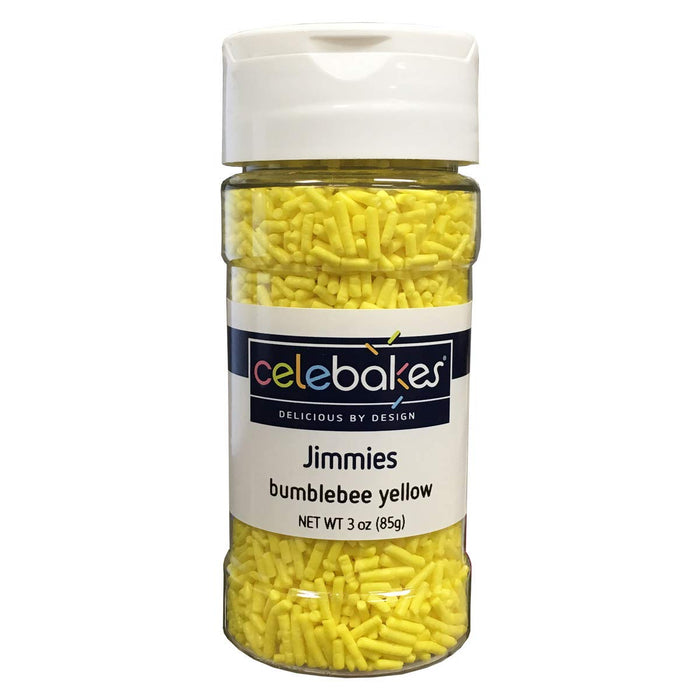Celebakes Bumblebee Yellow Jimmies, 3 oz.