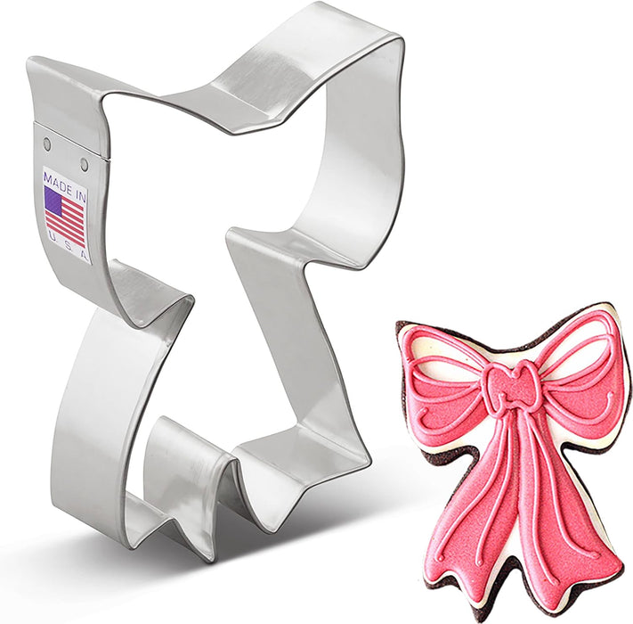 Ann Clark Ribbon Bow Cookie Cutter 4"