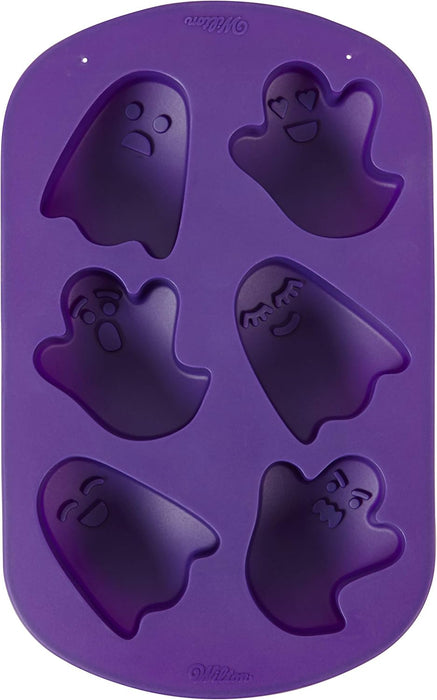 Wilton Ghost Non-Stick Silicone Mold, 6-Cavity Halloween