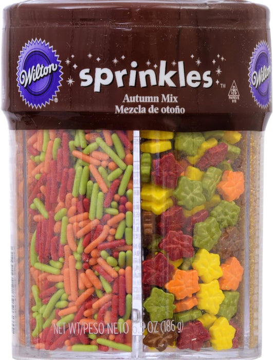 Wilton Fall Sprinkles Mix 6-cell Sprinkles, pumpkins leaves