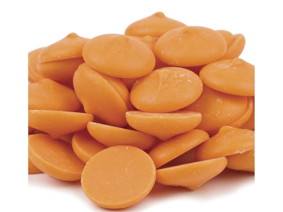 Merckens ORANGE Chocolate Flavored Candy Coating 1 pound