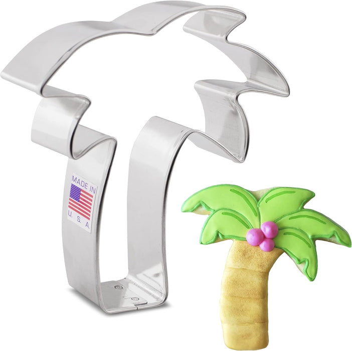 Ann Clark Tropical Palm Tree Cookie Cutter, 4.25"