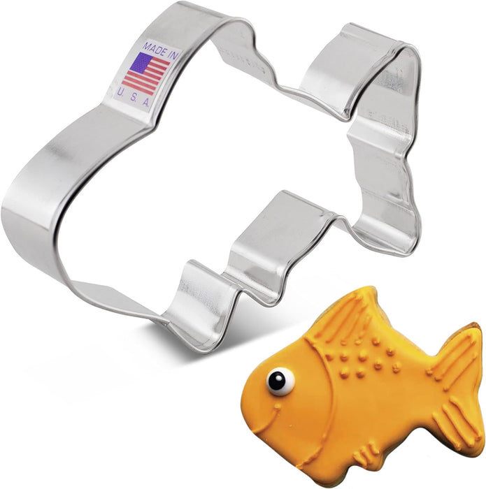 Ann Clark Cute Goldfish Cookie Cutter, 4"