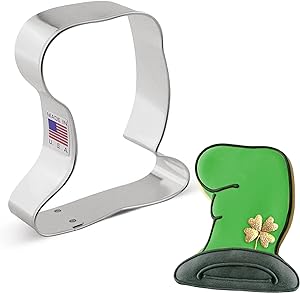 Ann Clark Floppy Hat Leprechaun, Mad Hatter and more Cookie Cutter, 3.5"