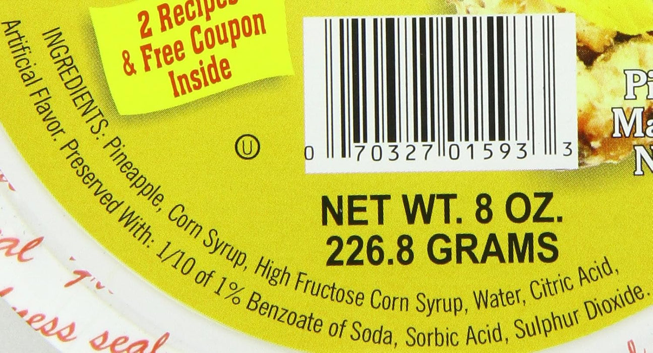 Paradise Candied Fruit, Pineapple Wedges, 8 Ounce