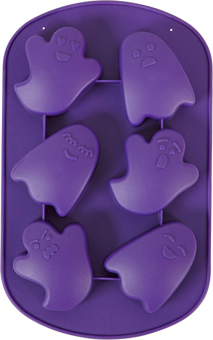 Wilton Ghost Non-Stick Silicone Mold, 6-Cavity Halloween