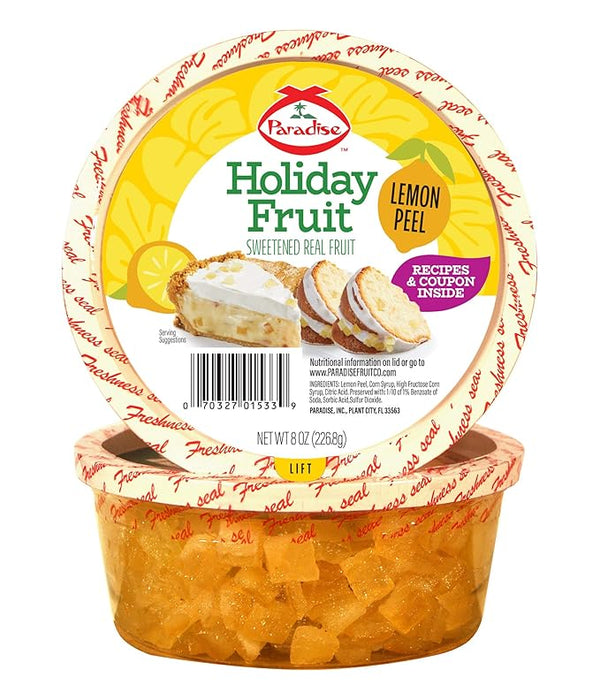 Diced Lemon Peel candied fruit fruitcakes 8oz